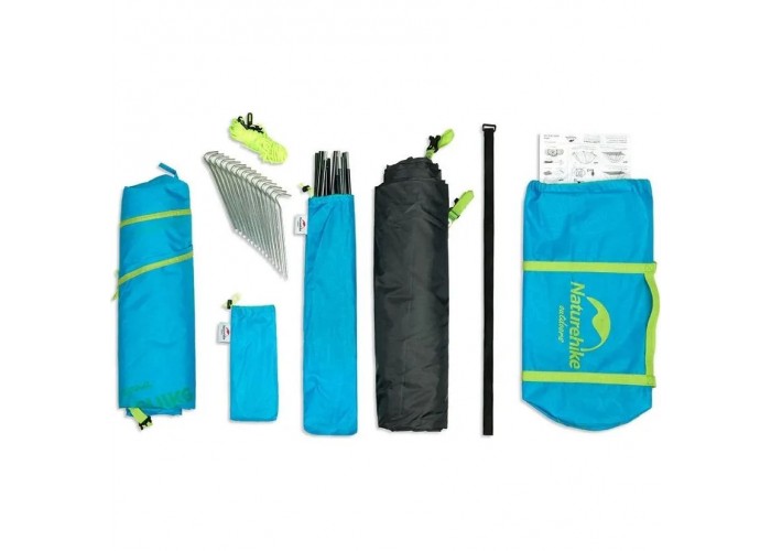 Намет чотиримісний Naturehike P-Series NH18Z044-P, 210T65D, хакі