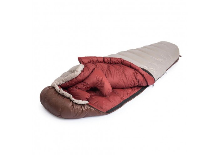 Спальник з натуральним пухом Naturehike Snowbird NH20YD001, p-р L, коричневий 720 г