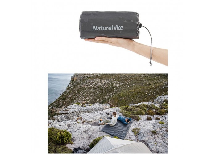 Матрац надувний надлегкий Naturehike CNH22DZ018, із мішком для надування, прямокутний зелений 183 см