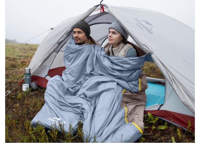 Спальник надлегкий Naturehike Summer LW180 NH21MSD09 правий, (15°C), p-p XL, зелений
