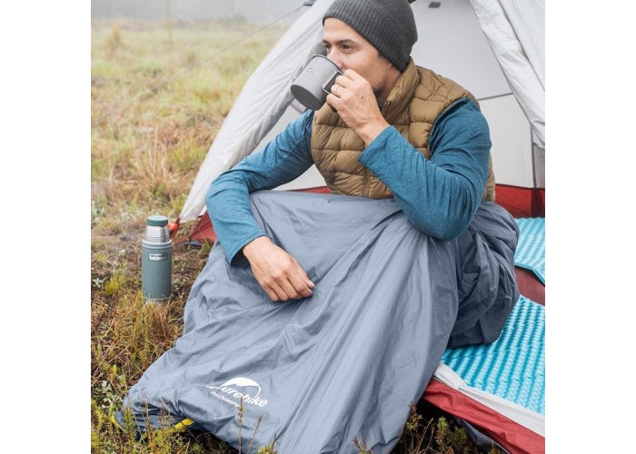 Спальник надлегкий Naturehike Summer LW180 NH21MSD09 лівий, (15°C), p-p M, зелений