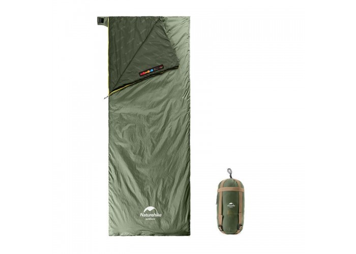 Спальник надлегкий Naturehike Summer LW180 NH21MSD09 правий, (15°C), p-p M, зелений