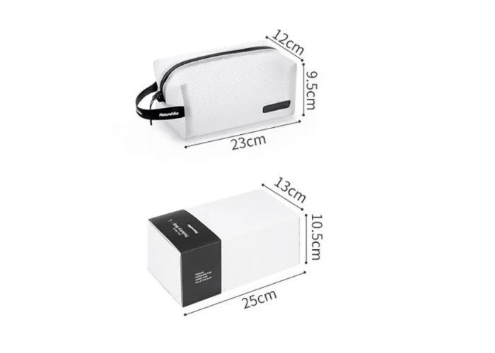 Косметичка Naturehike NH19SN010, Розмір L, 2.6 л, біла