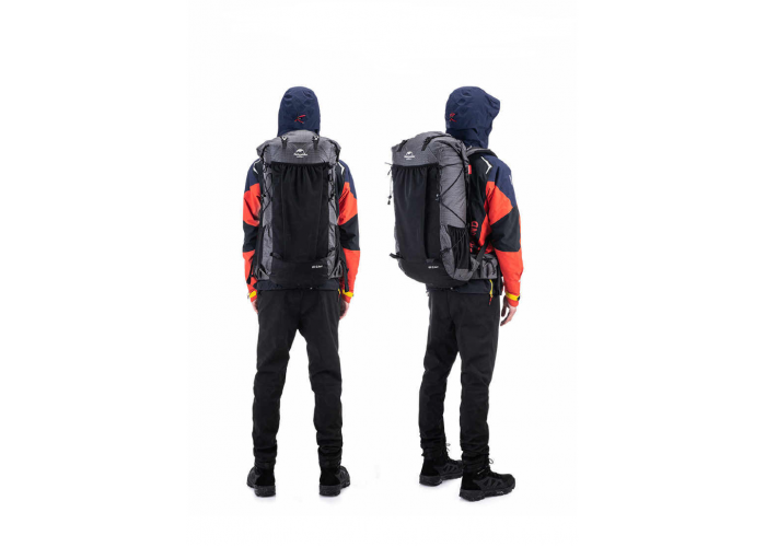Рюкзак туристичний Naturehike Rock NH19BP095, 60+5 л, чорний