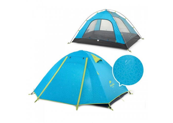Намет двомісний Naturehike P-Series NH18Z022-P, 210T/65D, блакитний