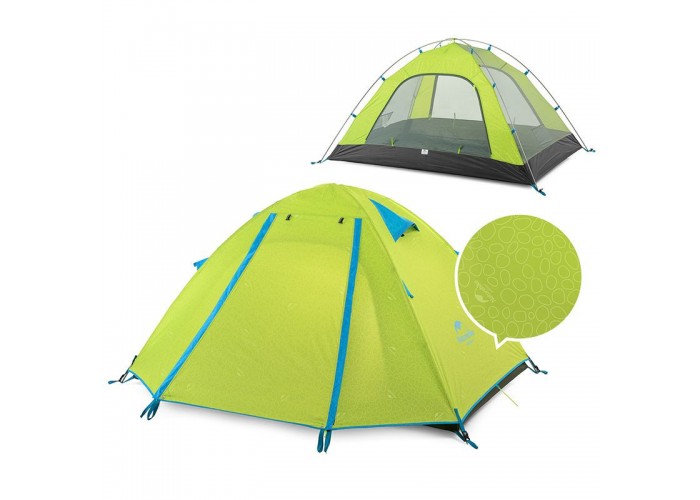 Намет двомісний Naturehike P-Series NH18Z022-P, 210T/65D, світлий салатний