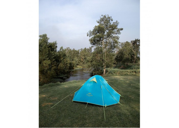Намет тримісний Naturehike P-Series NH18Z033-P 210T/65D, блакитний