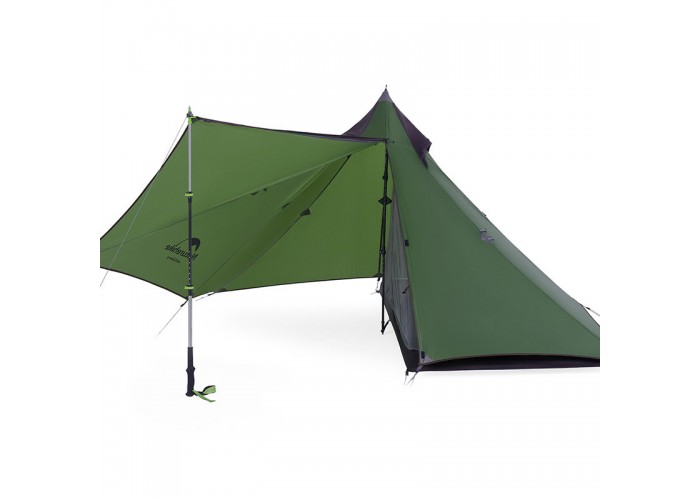 Намет надлегкий із гострою верхівкою Naturehike NH17T030-L, темний зелений