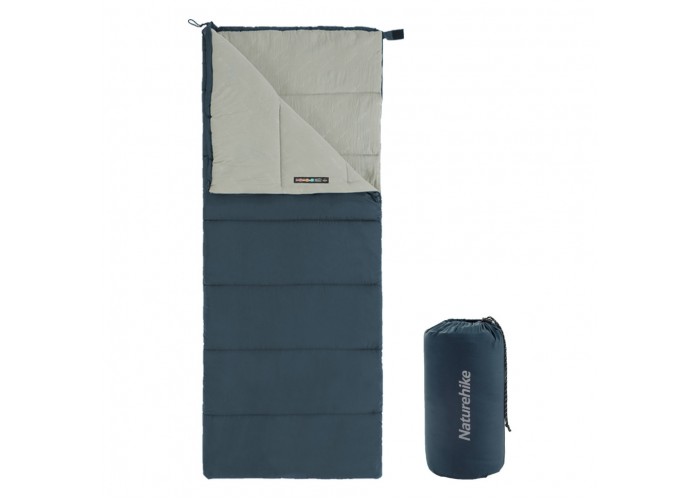 Спальний мішок Naturehike F150 NH22MSD05, правий, темно-блакитний