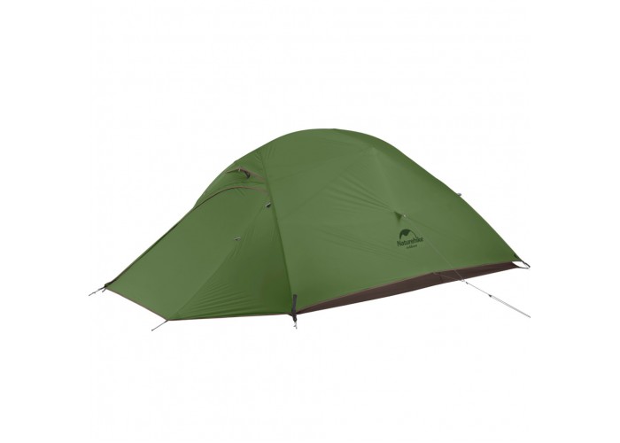 Намет надлегкий одномісний з футпринтом Naturehike Cloud Up 1 Updated NH18T010-T, 20D, темно-зелений