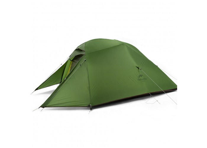 Намет надлегкий одномісний з футпринтом Naturehike Cloud Up 1 Updated NH18T010-T, 20D, темно-зелений