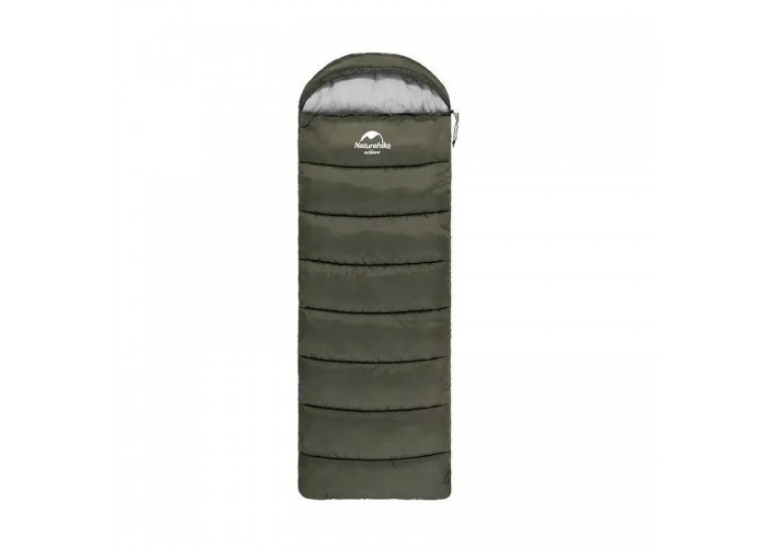 Спальник з капюшоном Naturehike U350S NH20MSD07, (-3°C), лівий, темно-зелений