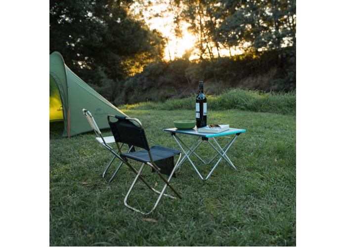 Стіл розкладний Naturehike NH19Z008-Z, алюміній, Розмір L, сірий
