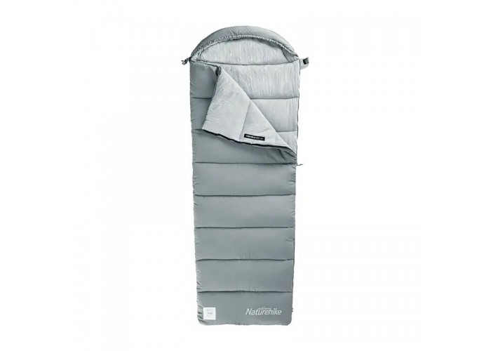 Спальник з капюшоном Naturehike M180 NH20MSD02, правий сірий