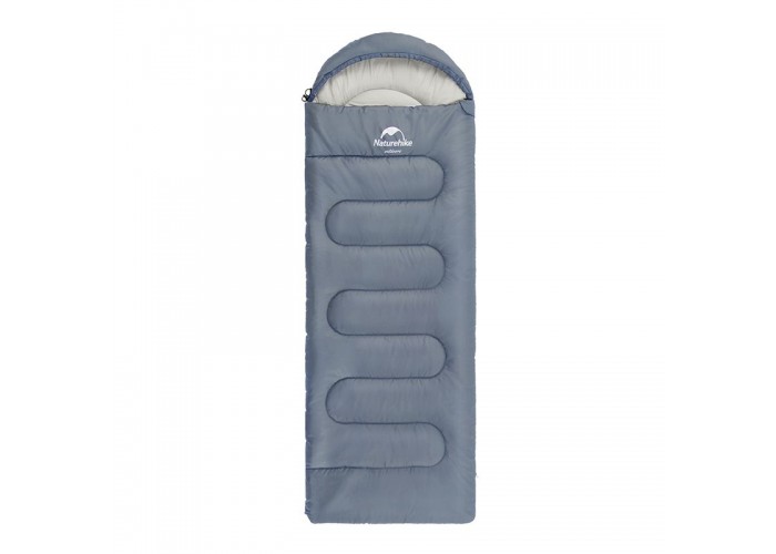 Спальний мішок Naturehike Y150L NH21MSD08, лівий, сіро-блакитний