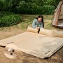 Самонадувний килимок одномісний з подушкою Naturehike CNK2300DZ014, 60 мм, бежевий