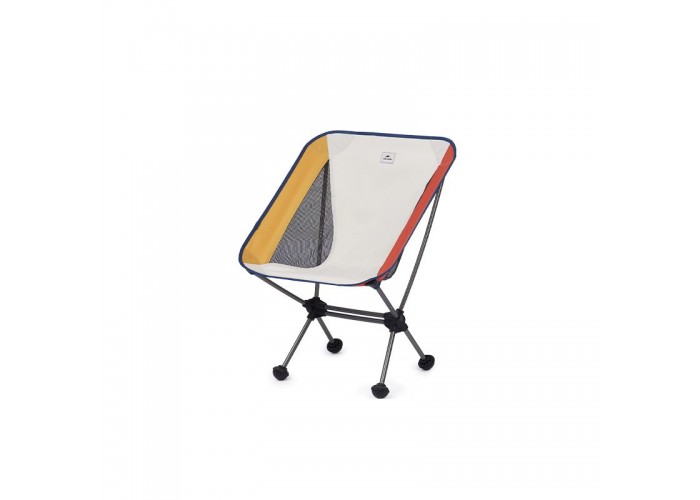 Стілець складаний Naturehike Moon YL08 NH20JJ027, 600D Oxford / алюміній, біло-помаранчевий