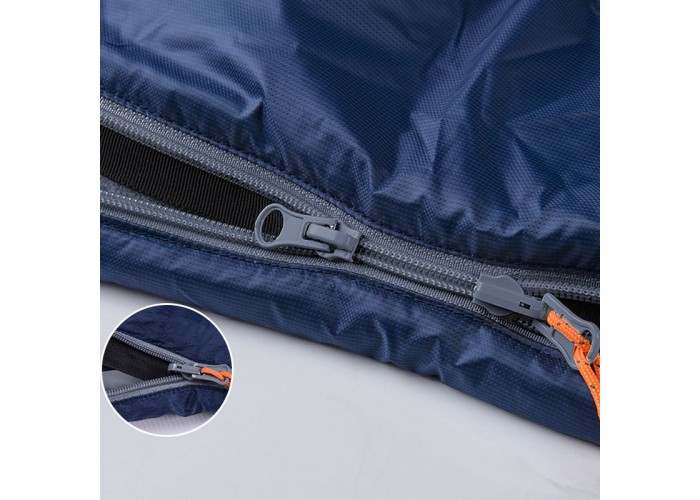 Спальник надлегкий Naturehike LW180 NH21MSD04 лівий, (15°C), p-p М, темно-блакитний
