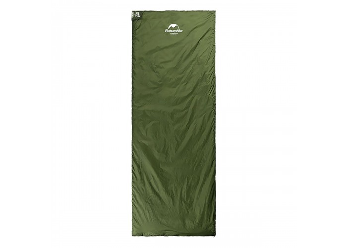 Спальник надлегкий Naturehike LW180 NH21MSD04 правий, (15°C), p-p M, темно-зелений