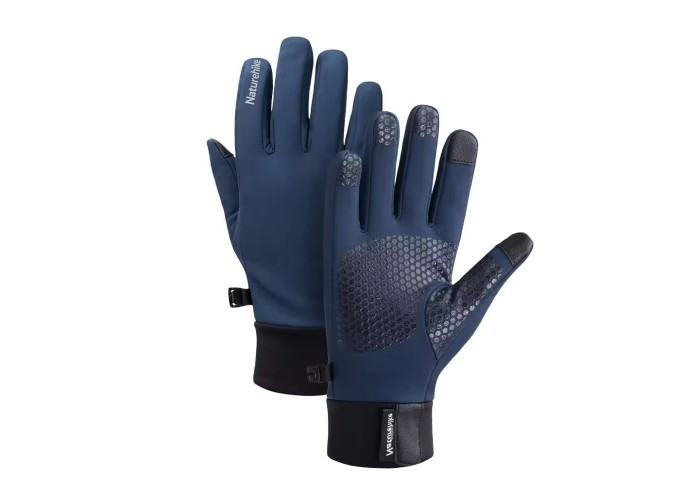 Вологозахисні рукавички Naturehike NH19S005-T, розмір XL, темно-блакитні