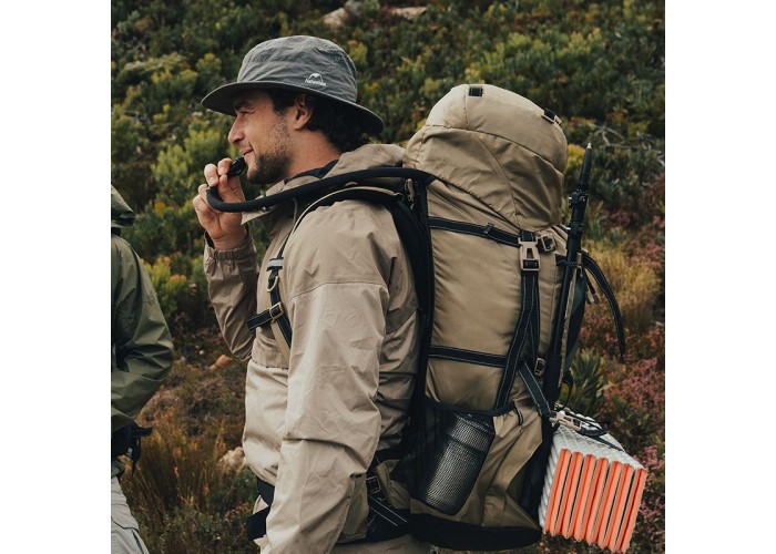 Рюкзак туристичний Naturehike NH70B070-B, 70 л + 5 л, світло-коричневий