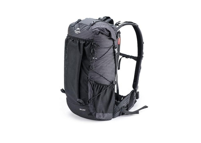 Рюкзак туристичний Naturehike Rock NH19BP095, 60+5 л, графіт в клітинку