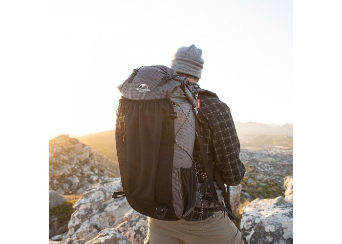 Рюкзак туристичний Naturehike Rock NH19BP095, 60+5 л, графіт в клітинку