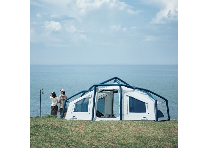 Намет надувний Naturehike CNK2300ZP012, блакитний великий