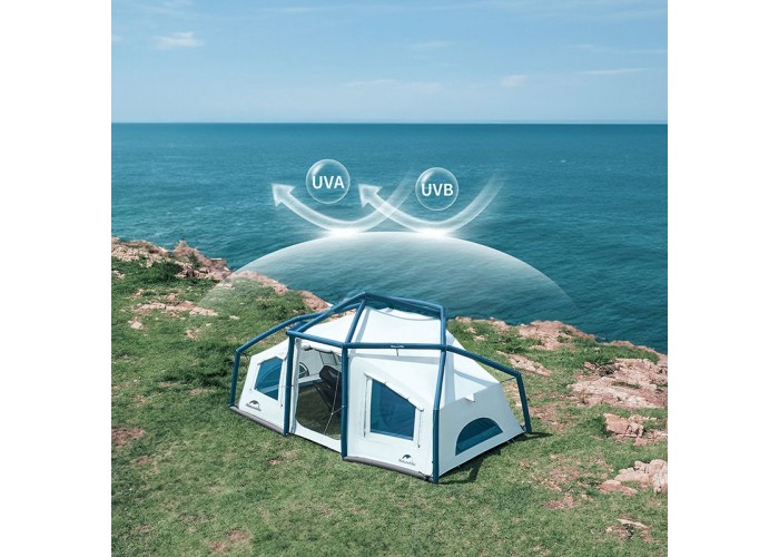 Намет надувний Naturehike CNK2300ZP012, блакитний великий