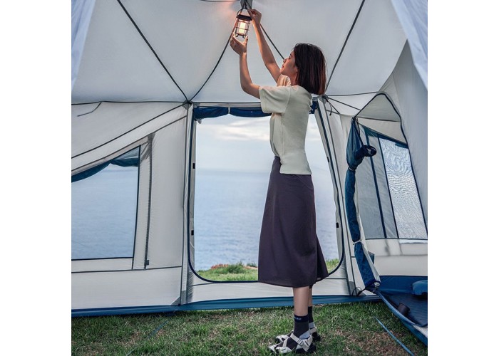 Намет надувний Naturehike CNK2300ZP012, блакитний великий