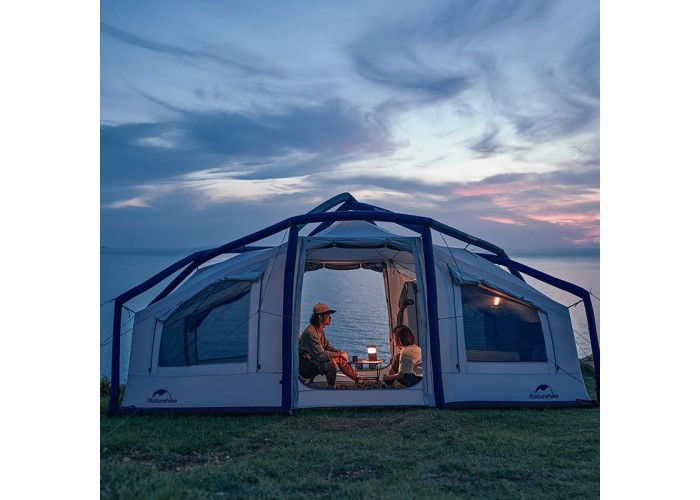 Намет надувний Naturehike CNK2300ZP012, блакитний великий