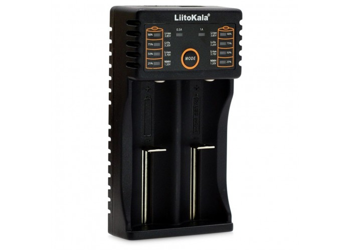 Зарядний пристрій Liitokala Lii-202, Ni-Mh/Li-ion/Li-Fe/LiFePO4, USB, Powerbank, LED, Box