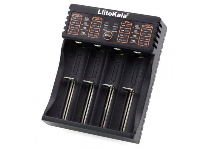 Зарядний пристрій Liitokala Lii-402, Ni-Mh/Li-ion/Li-Fe/LiFePO4, USB, Powerbank, LED, Box