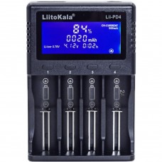 Зарядний пристрій Liitokala Lii-PD4, 4 канала, Ni-Mh/Li-ion/LiFePo4, 220V/12V, LCD, Box