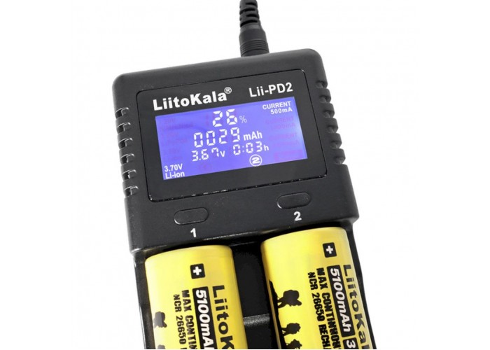 Зарядний пристрій Liitokala Lii-PD2+car EU charger