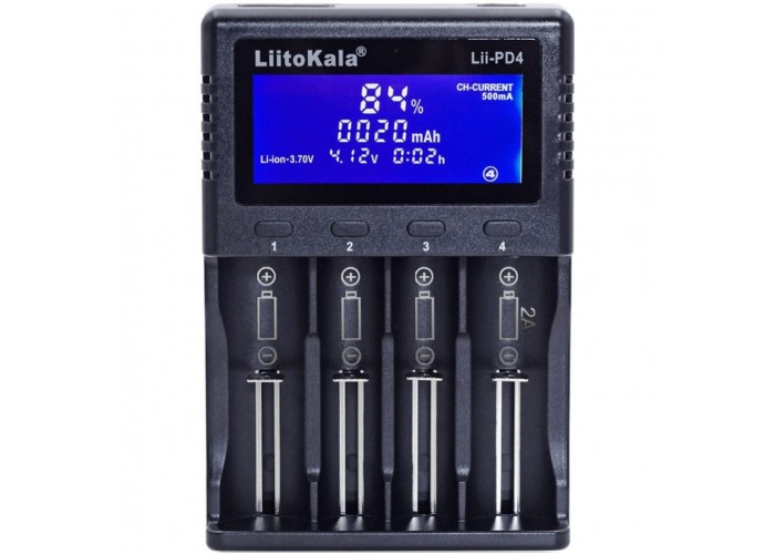Зарядний пристрій Liitokala Lii-PD4+car EU charger