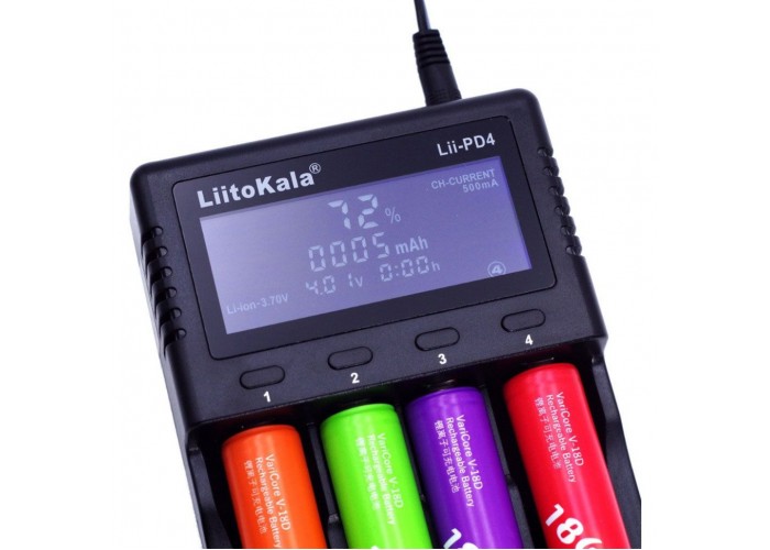 Зарядний пристрій Liitokala Lii-PD4+car EU charger