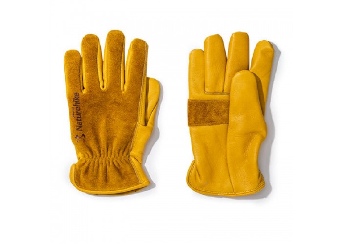 Рукавички шкіряні Naturehike NH20FS041,  розмір XL, жовті