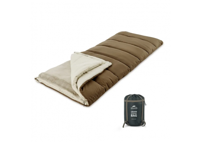 Спальний мішок 3 в 1 Naturehike CR450 CNH22SD011, коричневий
