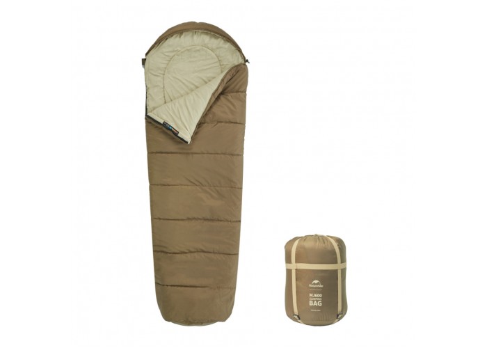 Спальник з капюшоном Naturehike MJ 600 CNK2300SD014, коричневий