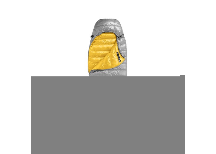 Спальник з натуральним пухом Naturehike CW400 NH18C400-D, p-р L, жовто-сірий