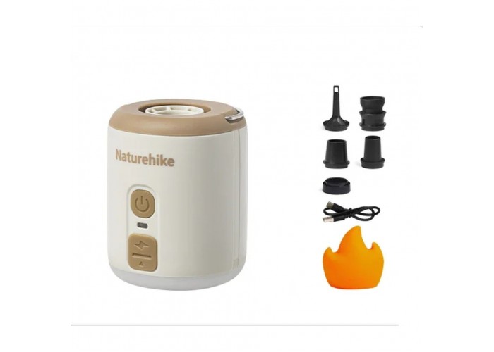 Міні насос - нічник - вентилятор Naturehike CNK2300DQ022, бежевий