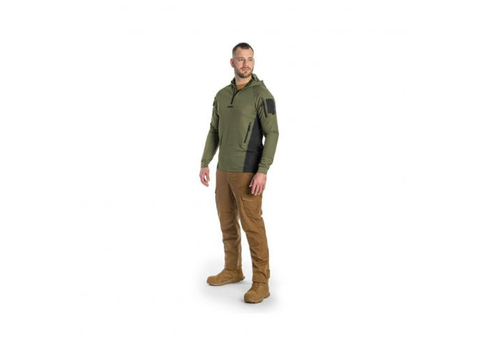 Кофта тактична Helikon-Tex RANGE HOODIE - TopCool, оливковий, розмір XXL