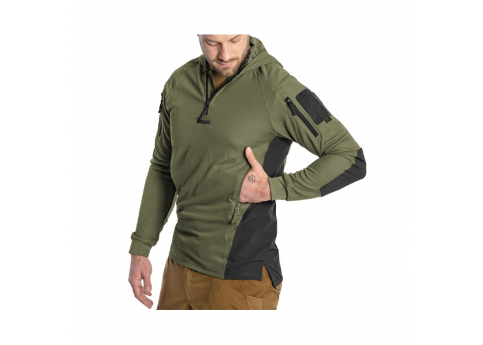 Кофта тактична Helikon-Tex RANGE HOODIE - TopCool, оливковий, розмір XXL