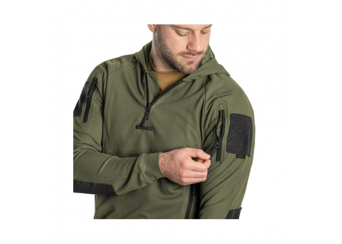 Кофта тактична Helikon-Tex RANGE HOODIE - TopCool, оливковий, розмір XXL