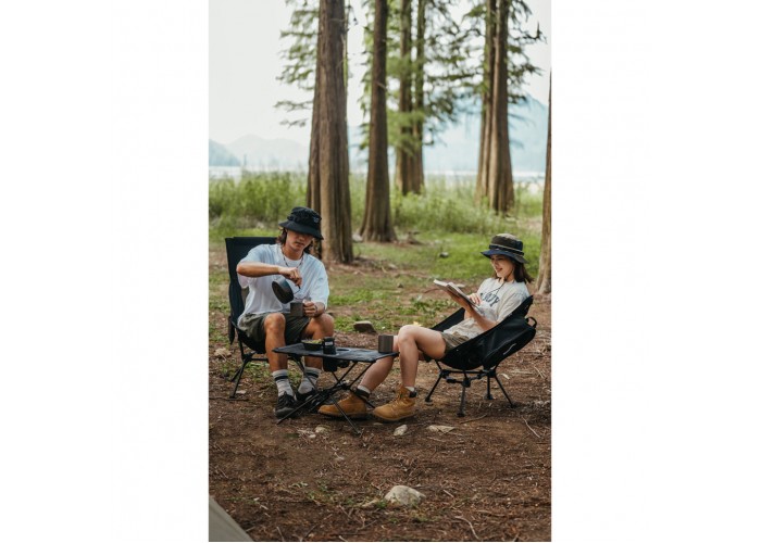 Крісло складане Naturehike Clamshell 001 Triangle Folding Moon Chair, чорний