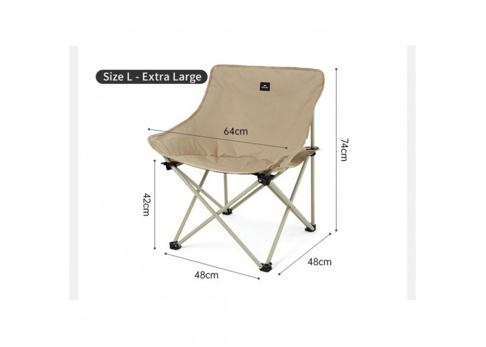 Стілець складаний Naturehike Stellaluna T01 CNH23JU13002, L, бежевий