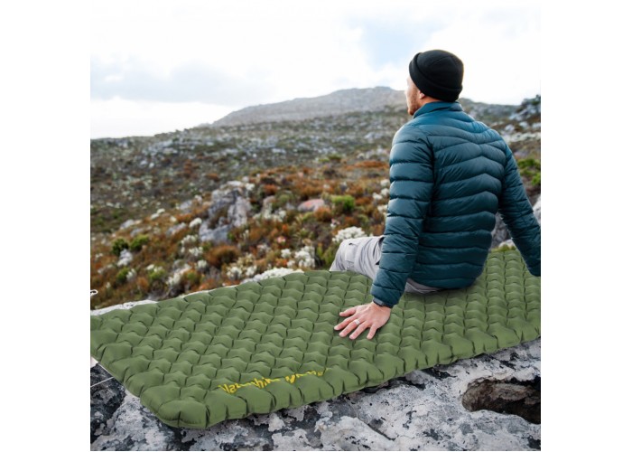 Матрац надувний надлегкий Naturehike CNK2450WS014, із мішком для надування, прямокутний зелений 186 см