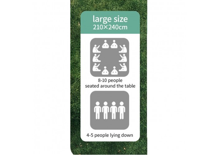 Килимок для пікніка Naturehike 210*240 CNK2350WS010, бежевий з котами