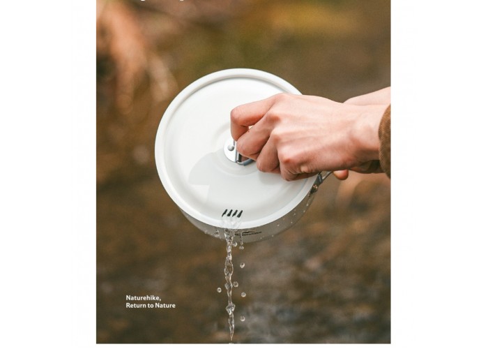 Каструля із керамічним антипригарним покриттям Naturehike CNK2450CF013, 1.7 л, алюміній